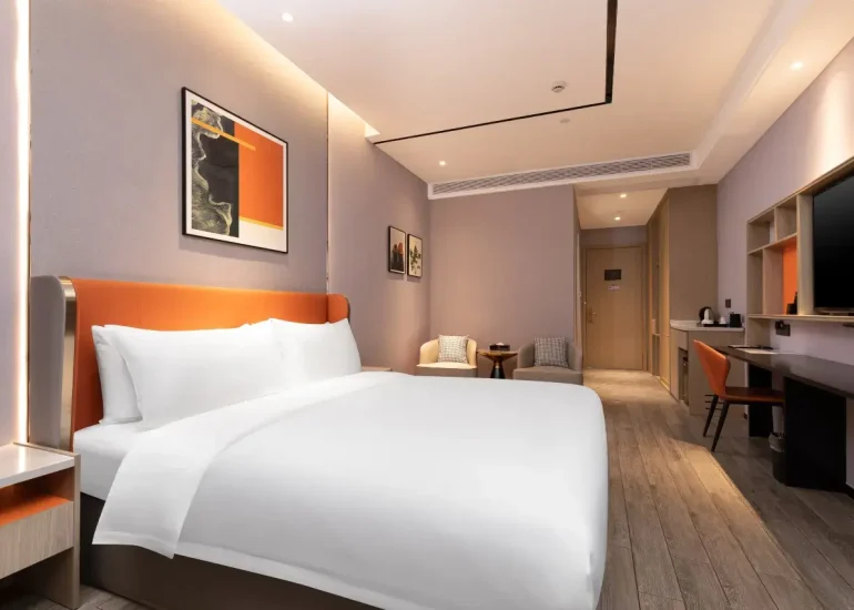 Smart Home Bed Room [small Intelligent Guest Control +mini Small Refrigerator+large Bay Window]